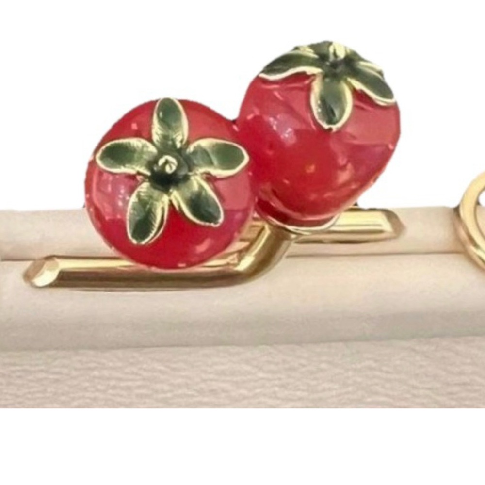 Sold! 🍓Coach Nora Kisslock Card Case Crossbody Chalk & Wild Strawberry + COA🍓 - Picture 8 of 13